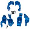 Upgrade Compatible with Traxxas 1/10 MAXX Maxx 89086-4 89076-4 Carriers & Caster Blocks & Steering Blocks 8932 8937 8952 Monster Truck Rc Car Parts Replacement(Blue) view 2