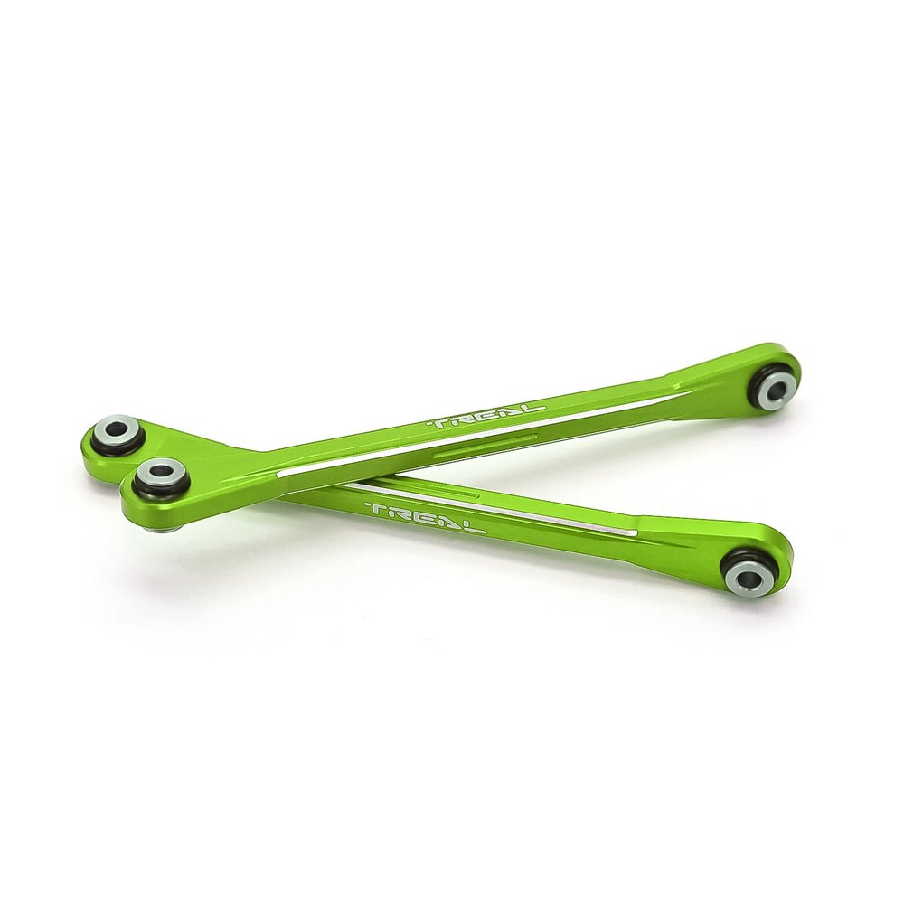 TREAL Aluminum 7075 Steering Linkage Set for 1/10 Losi Hammer Rey U4 (Green)
