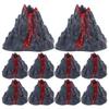 Toyvian Simulation Volcano Toy Model 2.76 Inch Realistic Lava Volcano Decor Miniature Landscape Ornament Educational Science Kit view 1