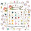 Disfuco Tea Party Bingo Cards, Tea Bridal Party Games Bingo Cards, School Party, Birthday, Garden Tea Party Favors Supplies Decorations, 24 Players Bingo Game (A02) view 1