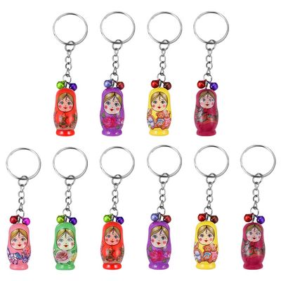 Toyvian 36pcs Key Chain Russian Doll Keychains Dolls Girls Russian Stacking Toys Miniature Babushka Doll Mobile Phone Charm Pendant Cute Keychain