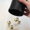 10PCS Dice Cups PU Leather Dice Cups for Dice Games Professional Shaker Cups Party Dice Cups Dice Bag Set Dice Stacking Cups Plastic Shaker Dice Cups for Bar Board Games view 3