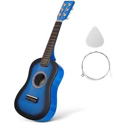 23 Inch Acoustic Guitar for Beginners 6-String Folk Music Instrument Kids Small Guitar Comfortable to Play