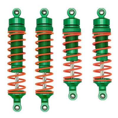 4Pcs Metal Front and Rear Shock Absorber for Traxxas Slash Rustler Stampede Hoss 4X4 VXL 1/10 RC Car Upgrade Parts ( Color : Green )