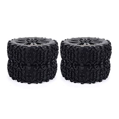 DAPENGNIAO 17mm Hub Wheel Rim & Tires Tyre for 1/8 Off-Road RC Car Buggy Redcat Team Losi VRX HPI Kyosho HSP Carson Hobao Accessories (Color : 4 rc car Tires)