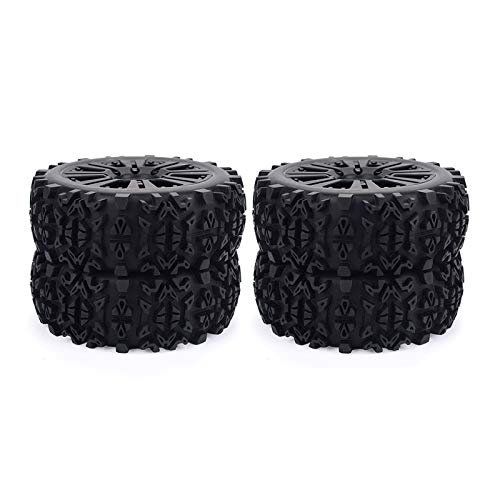 DAPENGNIAO 17mm Hub Wheel Rim & Tires Tyre for 1/8 Off-Road RC Car Buggy Redcat Team Losi VRX HPI Kyosho HSP Carson Hobao Accessories (Color : 4 rc car Tires)