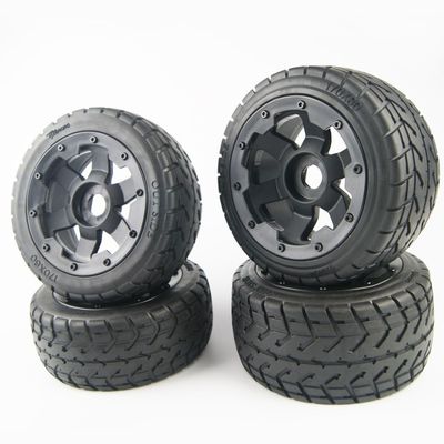 Greendhat Front Rear On Road Tire Wheel for Hpi Rovan Km Baja 5b Buggy 170mm x 80mm 60mm ( Color : Front and Rear )
