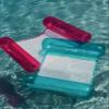 Coconut Outdoor Aqua Glitter Hammock Pool Lounger - Adult Size Multi-Purpose Inflatable Drifter, Saddle Float & Lounge Chair - Versatile Ride-On for Summer & Swim Parties view 2