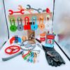 Hello Neighbor Toy Set - Complete Collection 3D Printed |Locks Keys Pretend Play| Made in USA - Fan Inspired view 3