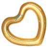 Coconut Float: Gold Glitter Heart Pool Float - 48"x40", Inflatable 48" Jumbo Ring, Anti-Leak, Durable, Water Accessory view 1