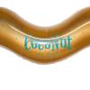 Coconut Float: Gold Glitter Heart Pool Float - 48"x40", Inflatable 48" Jumbo Ring, Anti-Leak, Durable, Water Accessory view 3