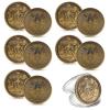 Yinkin 10 Pack Yes No Challenge Coin Decision Maker Flip Coin for Holiday School Office Gift, Party Game Supplies(Gold) view 1