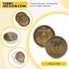 Yinkin 10 Pack Yes No Challenge Coin Decision Maker Flip Coin for Holiday School Office Gift, Party Game Supplies(Gold) view 2