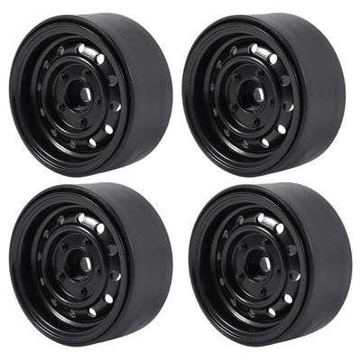 Greendhat 4Pcs Metal 1.9Inch Beadlock Wheel Rim Hub for 1/10 Rc Crawler Car Axial Scx10 90046 Traxxas Trx4 Rc4Wd D90 D110 Tf2 12 Small HOL ( Color