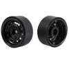 Greendhat 4Pcs Metal 1.9Inch Beadlock Wheel Rim Hub for 1/10 Rc Crawler Car Axial Scx10 90046 Traxxas Trx4 Rc4Wd D90 D110 Tf2 12 Small HOL ( Color view 2
