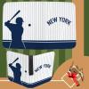 Baseball Card Binder with Sleeves 400 Pocket, Baseball Card Holder for Trading Cards Baseball Collector Album New York Sports Card 3 Ring Binder Storage Book Folder for Kids Gift (White) view 4
