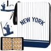 KivolFun Baseball Card Binder with Sleeves, 900 Pocket, White, New York, 3 Ring, for Collectible Cards, Gift view 1