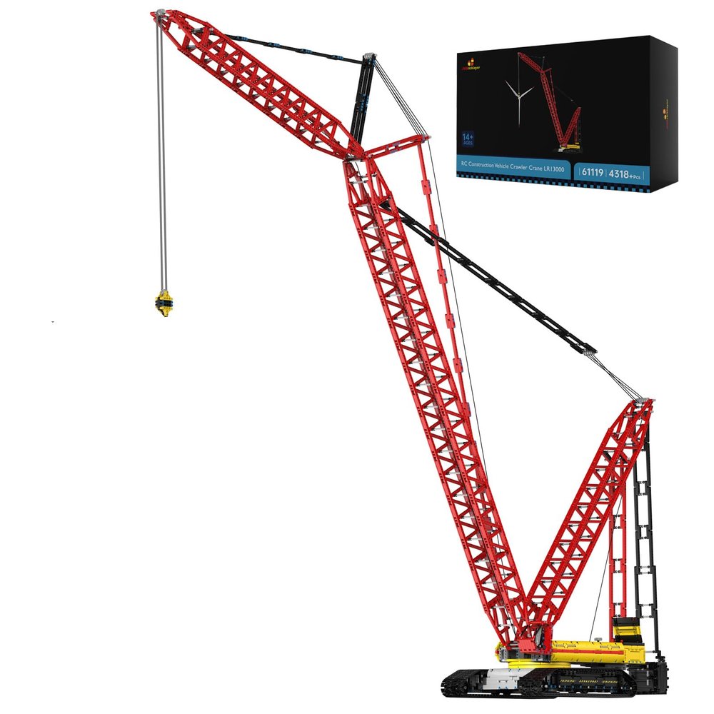 JMBricklayer 61119 Crawler Crane Building Block Set - Crane Model Kit Construction Vehicle Toys for Adult, Gift Toys for Teens Age 14+/Adults and Block Collectors(4318 Pieces)