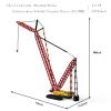 JMBricklayer 61119 Crawler Crane Building Block Set - Crane Model Kit Construction Vehicle Toys for Adult, Gift Toys for Teens Age 14+/Adults and Block Collectors(4318 Pieces) view 3