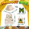 Haysandy 48 Pcs Kids Explorer Costume Set Include Plastic Explorer Safari Hats Jungle Party Vest Safari Tote Bag Adventure Binoculars for Kids Activities Jungle Zoo Birthday Party Supplies Favors view 2