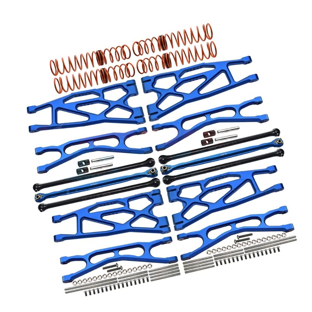 GPM for TRAXXAS X-Maxx 8S (WideMaxx) TRAXXAS X-Maxx 8S (WideMaxx) Front and Rear Upper and Lower arms + Front Steering Rod + Medium Carbon Steel Universal Joint Dog Bone + 2.8MM Spring (#7895)