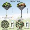 60 Pcs Army Camo Parachute Toys Hand Throwing Camo Parachute Men Toy Plastic Soldiers Army Toy Parachute Army Action Figures Hand Throw Outdoor Flying Gifts for Boys Girls Outdoor Party Game, 2 Styles view 2