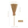12pcs Mini Witch Brooms Miniature Artificial Straw Brooms with Red Ropes 2x3.5Inch for Craft Cosplay Party Accessory view 4