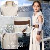 Heodols Kids Knight Costume Girls Cosplay Costumes Outfits Halloween Force Master Costumes for Children view 4