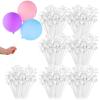 600 Pcs Plastic Balloon Sticks with Cups, Reusable Balloon Holder for Balloon Stand Birthday Christmas Party Wedding Anniversary Decoration(White) view 1