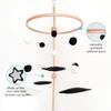 Vlokup Montessori Mobile, Black and White Baby Crib Mobile, Neutral Nursery Mobile Decoration for Pack N Play, for Baby Boy & Girl, Sun, Moon, Star, Snow, Cloud view 3