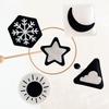Vlokup Montessori Mobile, Black and White Baby Crib Mobile, Neutral Nursery Mobile Decoration for Pack N Play, for Baby Boy & Girl, Sun, Moon, Star, Snow, Cloud view 4