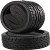 Shaluoman 8pcs 1/10 on Road Soft Tires Tyres Fit for RC 1:10 Touring On Road Car Wheels Rim Black view 3
