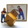 Charmgle Wind-up Tin Toy Box Pusher Model Toys Retro Spring Clockwork Toy Home Ornaments Adult Collection view 1