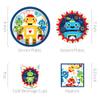 Lide Road 116 Pcs Robot Birthday Party Supplies Kit, Robot Plates, Napkins, Cups, Forks, Knives, Spoons for 16 Guests view 2