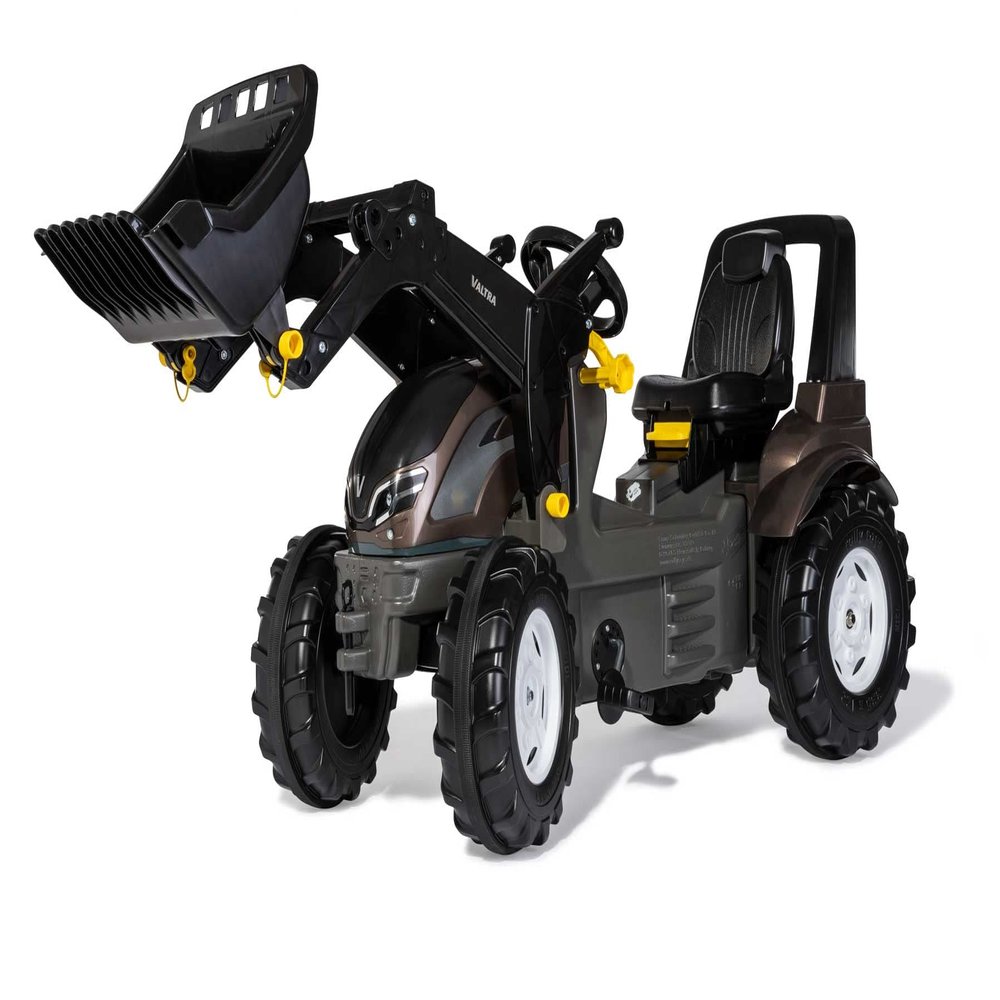 Rolly Toys RollyFarmtrac Premium 730056 Pedal Tractor with RollyTrac Loader, from 3 to 8 Years, with Whisper Tyres, Seat Adjustable Length and Height