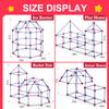 Fort Building Kit for Kids,STEM Construction Toys, Christmas & Birthday Gift for 4 5 6 7 8 9 10 11 12 Years Old Boys and Girls,Ultimate Creative Set for Indoor & Outdoors Activity,140 Pcs,Original view 2