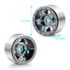 WEFEINO RC Beadlock Wheels and Tires 4Pcs 1.0" Micro Crawler Tires for Axial SCX24 90081 Deadbolt 1/24 RC Crawler Car (Titanium, 50mm) view 4
