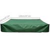 Sandbox Cover Square Watertight Sandpit Cover with Drawstring Tool, Oxford Cloth Sandbox Cover Swimming Pool and Furniture Sheet Protective-Green Sandbox Cover, Sandpit Canopy 47inch/120cm view 2