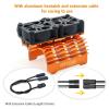 Surpass Hobby Dual 30mm Cooling Fan 27000RPM RC Car Motor Heatsink with Metal Cover for 1/8 1/7 RC Car Diameter 40/ 42mm Brushless Motor (Orange) view 2