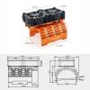 Surpass Hobby Dual 30mm Cooling Fan 27000RPM RC Car Motor Heatsink with Metal Cover for 1/8 1/7 RC Car Diameter 40/ 42mm Brushless Motor (Orange) view 3