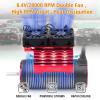 Surpass Hobby Dual 30mm RC Cooling Fan 27000RPM RC Car Motor Heatsink with Metal Cover for 1/8 1/7 RC Car Diameter 40/ 42mm Brushless Motor (Black Red) view 3