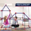 OleFun Fort Building Kit for Kids 4,5,6,7,8+Year Old Boys & Girls, 140 pcs, Creative STEM Building Toys for DIY Castles, Tunnels, Play Tent, Ideal Gift for Aged 5-8 view 2