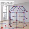 OleFun Fort Building Kit for Kids 4,5,6,7,8+Year Old Boys & Girls, 140 pcs, Creative STEM Building Toys for DIY Castles, Tunnels, Play Tent, Ideal Gift for Aged 5-8 view 3