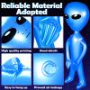 Zhanmai 4 Pcs 63/35 Inch Halloween Giant Alien Inflatable Jumbo Blow up Green Alien for Halloween Party Photo Prep Decor Theme Birthday Party Favors(Green, Blue) view 3