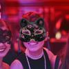Didiseaon 2pcs Kitsune Fox Masks: Plastic Hand Painted Half Face Cosplay Masks Cat Animal Facemasks Japanese Party Assecories For Halloween Masquerade Drama Costume view 3