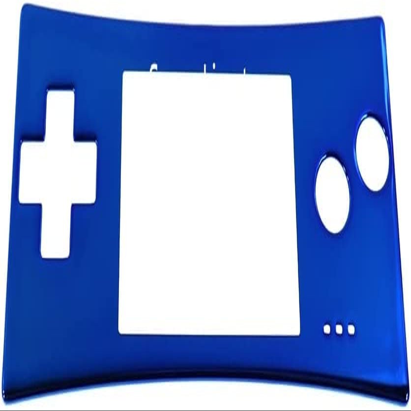 Front Faceplate Housing Shell Case Cover Replacement for Game Boy Micro GBM (Blue)