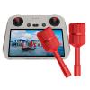 Air 3/Mini 3/Mini 3 Pro Lengthen Control Sticks for DJI RC/RC 2 Controller Camera Drone Accessories, Aluminum Joystick Thumb Stick Cover Rocker Grips (Upgrade Red) view 1