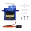Diitao 2PCS SG90 9g Servo Motor Micro Servo Metal Geared Motor Kit Mini Servos for RC Robot Helicopter Airplane Controls Car Boat with Cable (SG90) view 3