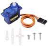 Diitao 2PCS SG90 9g Servo Motor Micro Servo Metal Geared Motor Kit Mini Servos for RC Robot Helicopter Airplane Controls Car Boat with Cable (SG90) view 4