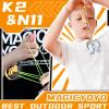 MAGICYOYO Responsive Yoyo Pack of 2 - N11 Black Golden Yoyo and K2 Crystal Fingerspin Yo Yo for Kids Beginners, Dual Purpose Yo Yyos with Unresponsive Bearings Kit, 2 Yo-yo Bags, 12 Yo-yo Strings view 4